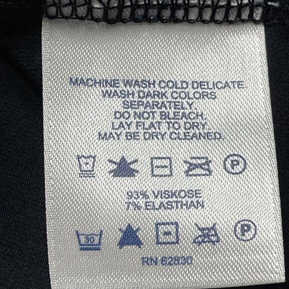 Lands End Long Black Dress Wrap Front Plus Size 3x u - Picture 8 of 8